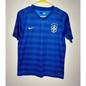 Nike Brazil CBF Dri-FIT Blue Soccer Jersey XL Mens World Cup Football